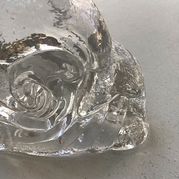 Clear Glass Dolphin Ocean Waves Tea Light Candle Figurine Statue - Picture 11 of 15